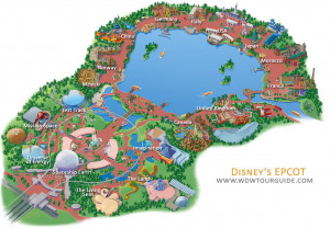 Epcot Walt Disney World Park Map