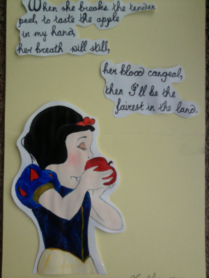 Snow White Eating Poison Apple by SarahArielbelle