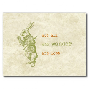 White Rabbit, Alice in Wonderland Postcards
