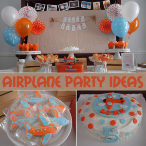 Boy’s Airplane Birthday Party Ideas