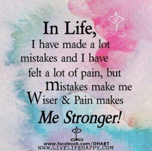 Pain gives strength