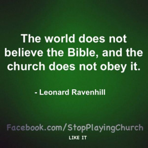 Leonard Ravenhill quote on the Bible