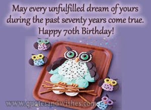 70Th Birthday Verses http://www.quotesandwishes.com/70th-happy ...