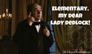 Photo: Bleak House Quote: Black and White Sherlock Holmes