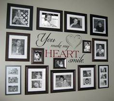 ... wall art, wall phrase, wall design, wall quote, heart, smile, family