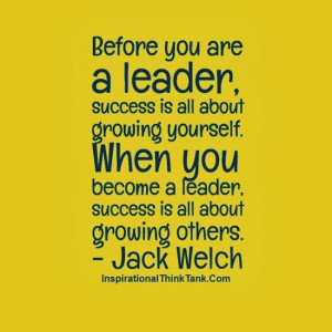 Leadership quote on success by Jack Welch.