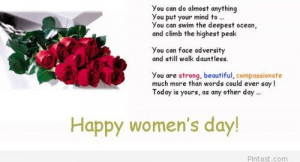 Happy women’s day quote free 2014 / Pintast