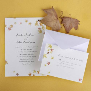 Autumn Wedding Invitation Quotes