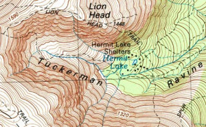 Free Map Topographic Contour Lines
