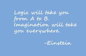 Logic will take you from A to B. Imagination will take you everywhere ...