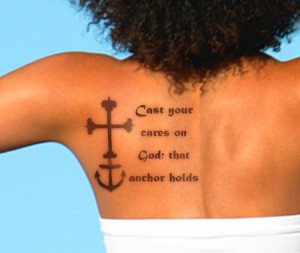Anchor Tattoos with Quotes
