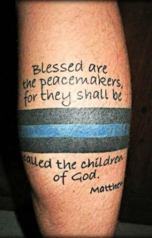 Gospel verse written out, emphasized with an armband.