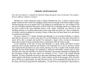 Macbeth '-GCSE Coursework