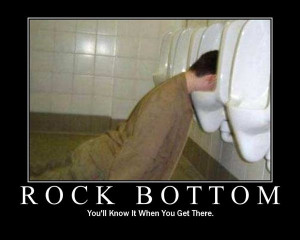 Funny Quotes About Rock Bottom