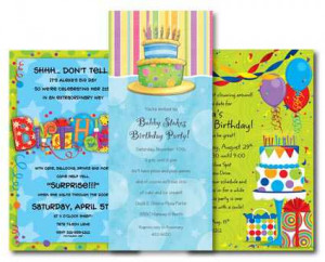 Our birthday invitations have colorful and explosive themes to help ...