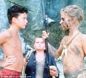 Savage message: A 1990 film version of Lord of the Flies, which sees a ...