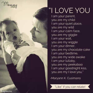 love you because I'm your Mom! All kinds of cute reasons to love ...