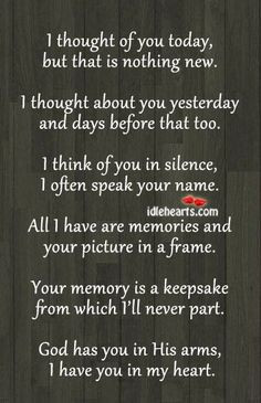 ... pictures of family members/friends who have passed away. | Cute Quotes
