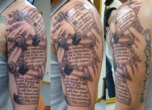 Christian Quotes Tattoo Art (11)