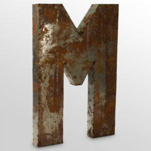 Find it at the Foundary - Metal Letter M