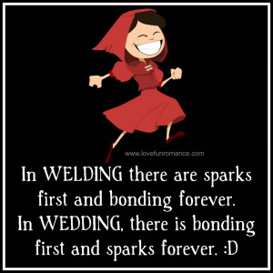 In WEDDING there is bonding first