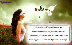 Will Never Let You Go Quotes For Him Never say you don't love him