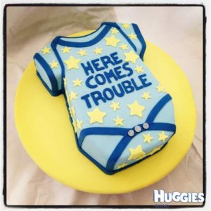 ... -cakes/boy/baby-boy-onesie-here-comes-trouble-baby-shower-cake Like