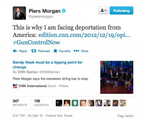 Piers Morgan Deportation Petition Reaches 49,000 Signatures, White ...
