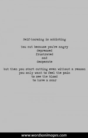 Self mutilation quotes