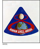 Insignia for Apollo 8 lunar orbit mission