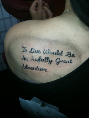 Peter Pan Quote Tattoos