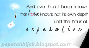 Love Quote] The depth of the love