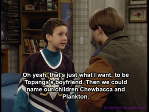 ... (via kcesliv-irot ) Tags: boy meets world love cory and topanga 90s