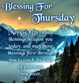 Happy Thursday Blessings Blessings for thursday