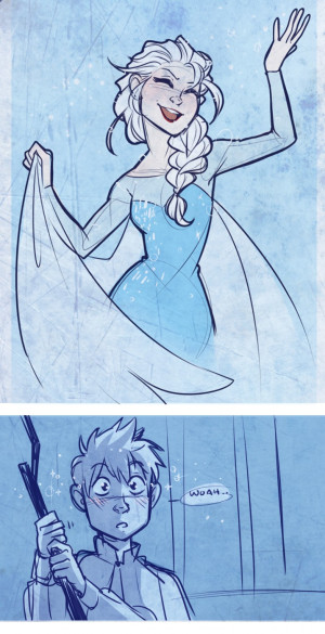 art jack frost rotg disney frozen elsa jelsa