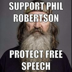 Robertson is being banned for standing up for his beliefs in the Bible ...