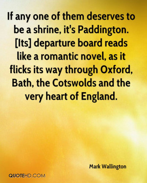 If any one of them deserves to be a shrine, it's Paddington. [Its ...