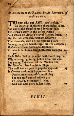 Phillis Wheatley Poems