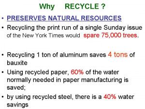 Nature education online: recycling helps us to reduce air + water ...