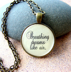 The Great Gatsby inspired movie quote pendant necklace with chain ...