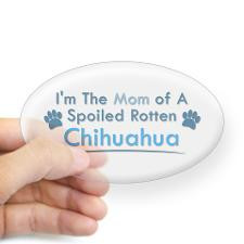 Spoiled Rotten Poodle Oval Sticker for
