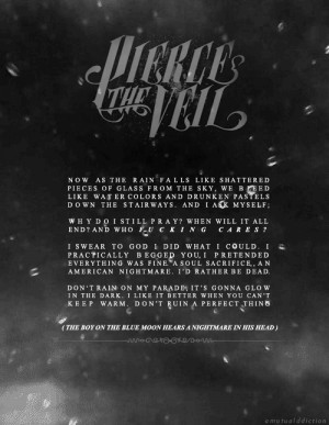love pierce the veil rain vic fuentes mike fuentes jaime preciado tony ...