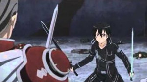 Sword Art Online Kirito VS Heathcliff Full Fight Episode 14