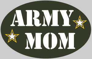Army Mom oval