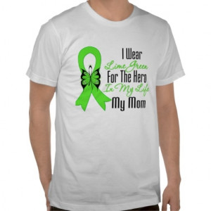Lymphoma Cancer Ribbon My Hero My Mom Shirts