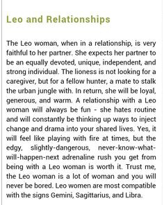 Leo Women