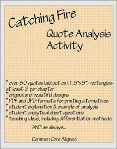 Catching Fire: Quote Analysis on 80 bookmarks.