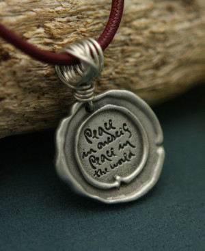Home Jewelry Thich Nhat Hanh Peace Quote Pendant Necklace