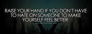 Click to get this raise your hand facebook cover photo