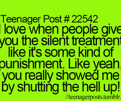 Silent Treatment Quotes
